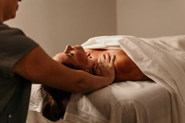 Massage therapy promoting relaxation, stress relief, and physical recovery