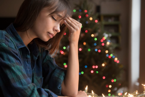 Festive Stress Detox journey with Let’s Heal Health & Wellness – showing holiday stress and need for emotional balance.