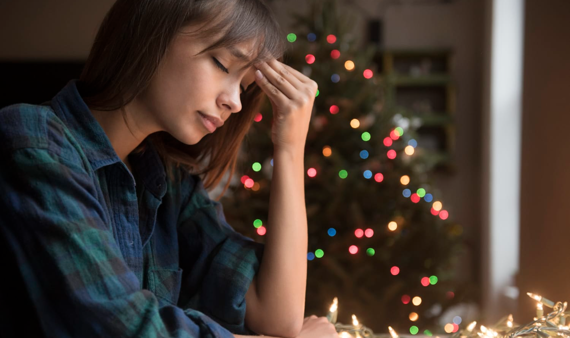 Festive Stress Detox journey with Let’s Heal Health & Wellness – showing holiday stress and need for emotional balance.