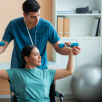 ICBC Recovery in Abbotsford with guided physiotherapy rehabilitation at Let’s Heal Health & Wellness helping a patient regain strength and mobility after a car accident.